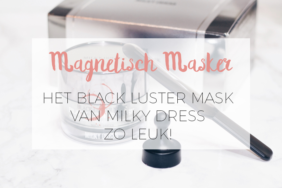 Magnetisch masker van Mily dress Black luster mask